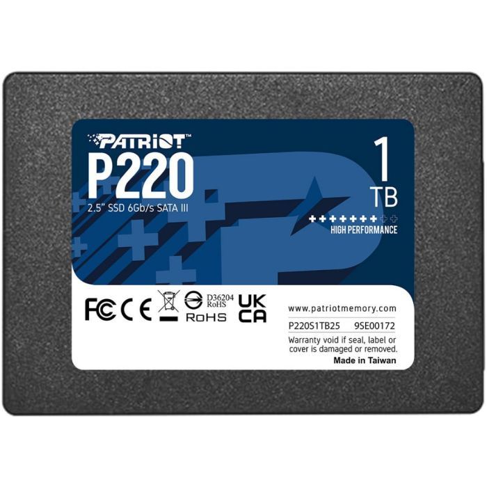 Накопитель SSD 2.5" 2TB P220 Patriot (P220S2TB25)