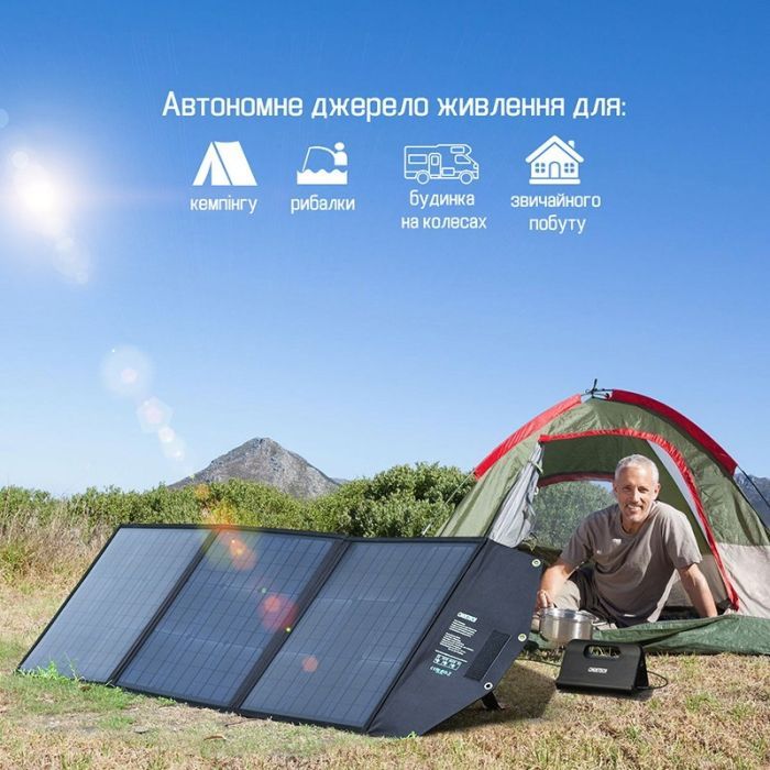 Портативная солнечная панель Choetech 120W (SC008) изображение 7