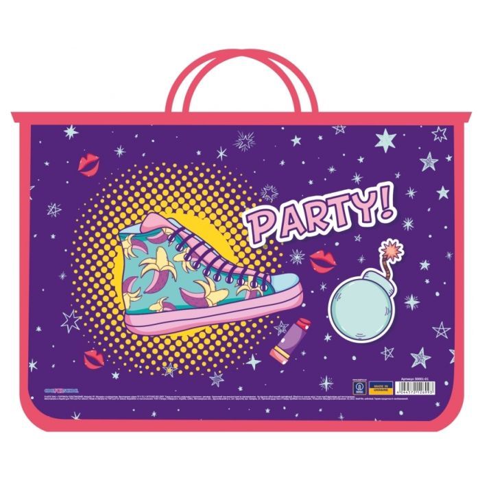 Папка - портфель Cool For School пластиковый на молнии Beauty (CF30001-01)
