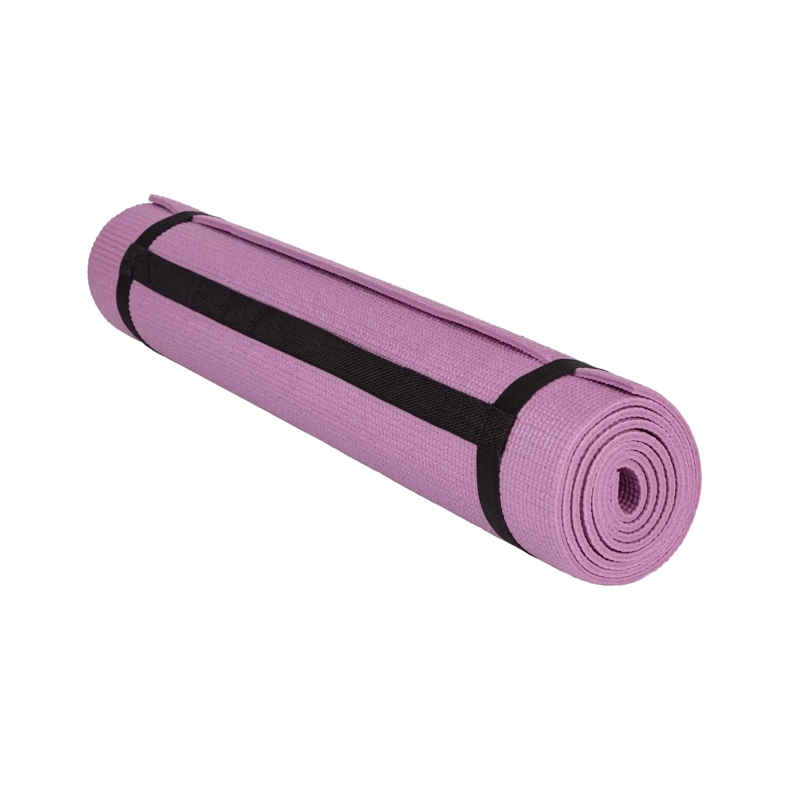 Килимок для йоги PowerPlay 4010 PVC Yoga Mat 173 x 61 x 0.6 см Рожевий (PP_4010_Rose_(173*0,6)) зображення 3