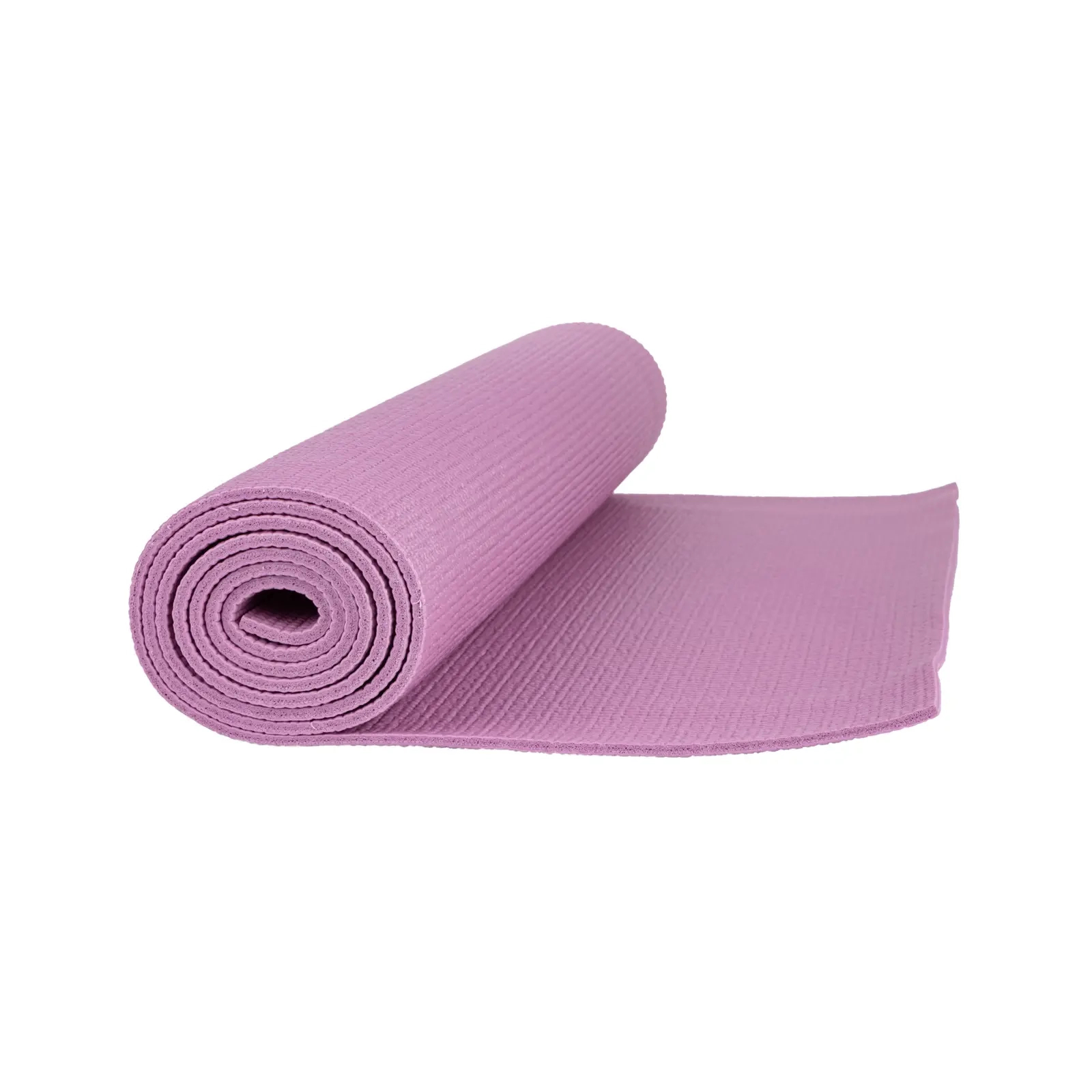 Килимок для йоги PowerPlay 4010 PVC Yoga Mat 173 x 61 x 0.6 см Рожевий (PP_4010_Rose_(173*0,6)) зображення 4