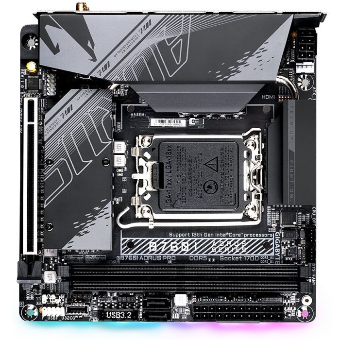 Материнская плата GIGABYTE B760I AORUS PRO изображение 4
