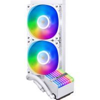 Система жидкостного охлаждения JONSBO HXW-240 ARGB White изображение 2