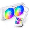 Система жидкостного охлаждения JONSBO HXW-240 ARGB White изображение 3