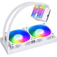 Система жидкостного охлаждения JONSBO HXW-240 ARGB White изображение 4