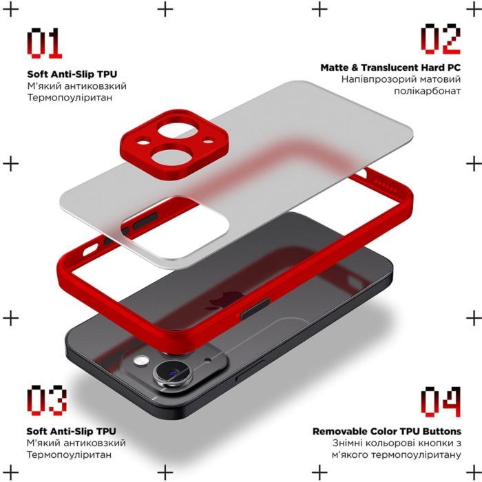Чехол для мобильного телефона Armorstandart Frosted Matte Xiaomi Redmi 12 4G Blue (ARM68551) изображение 2