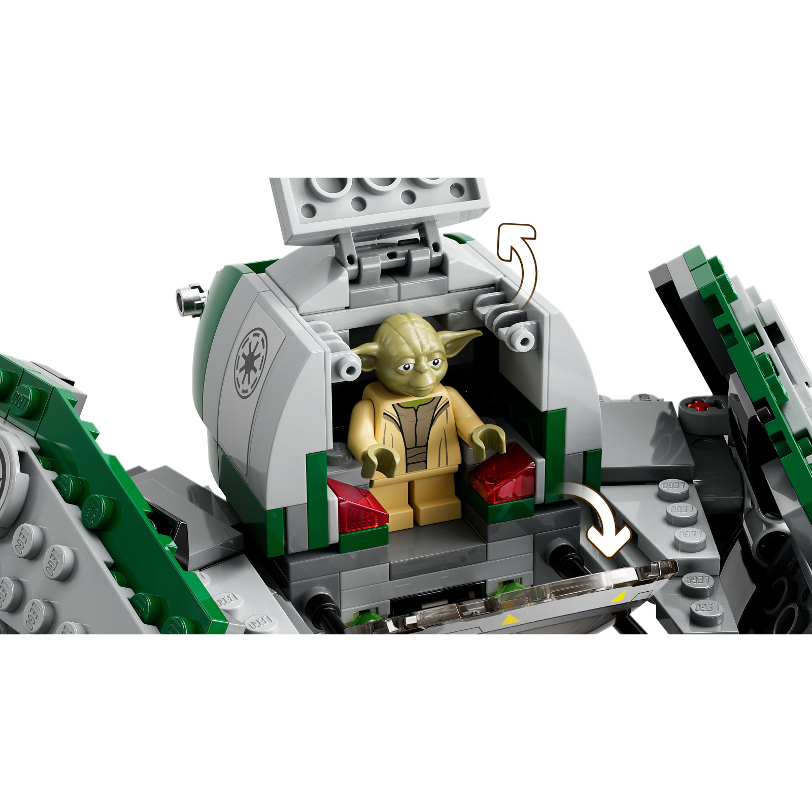 Конструктор LEGO Star Wars Джедайский истребитель Йоды 253 детали (75360) изображение 4