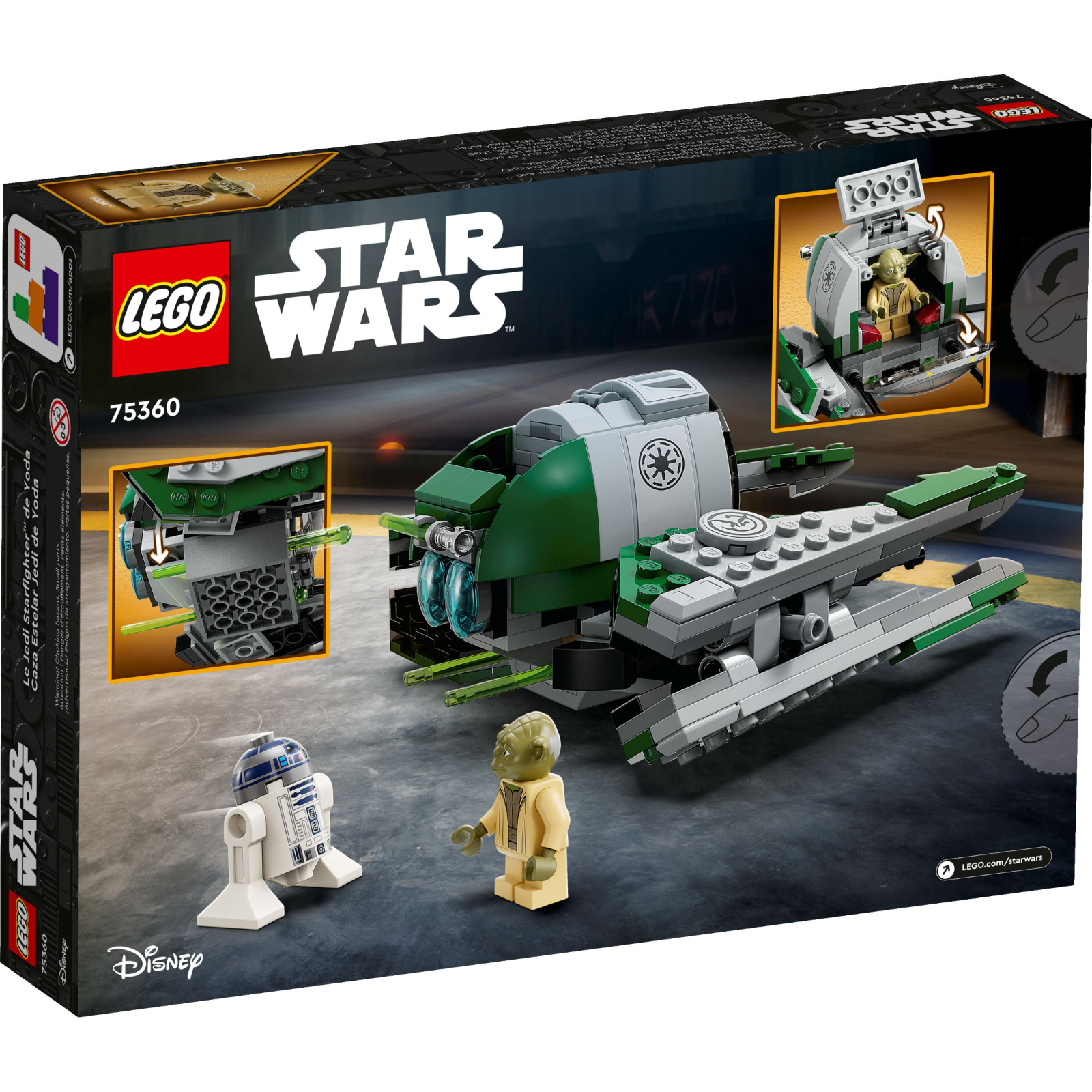 Конструктор LEGO Star Wars Джедайський винищувач Йоди 253 деталі (75360) зображення 7