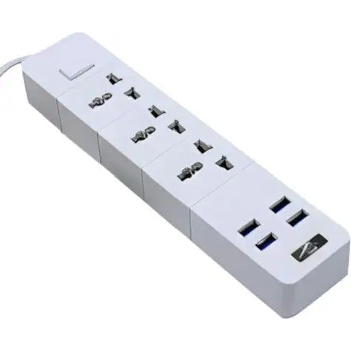 Сетевой фильтр питания Voltronic TВ-Т08, 3роз, 4*USB White (ТВ-Т08-White)