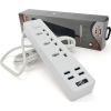 Сетевой фильтр питания Voltronic TВ-Т08, 3роз, 4*USB White (ТВ-Т08-White) изображение 2