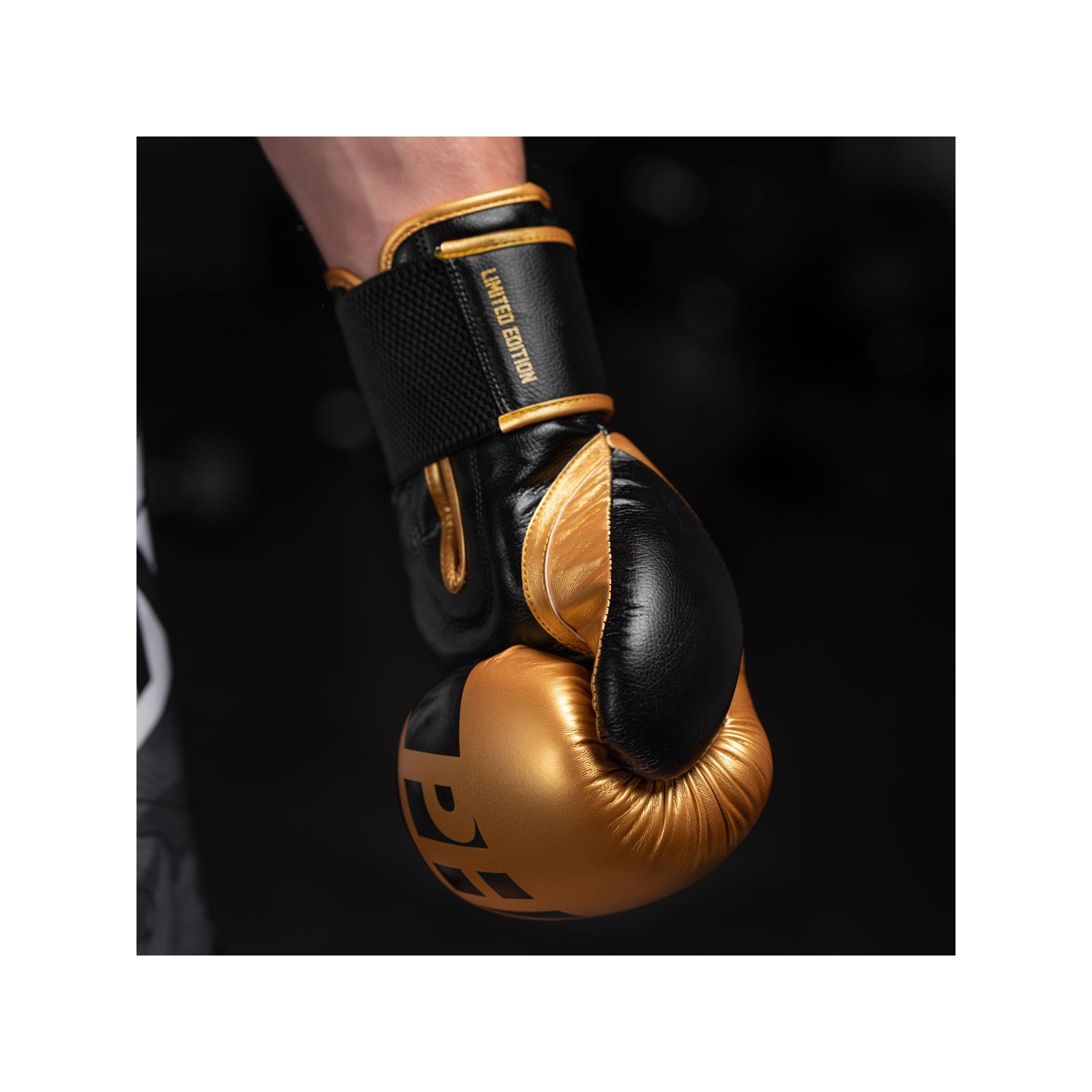 Боксерские перчатки Phantom APEX Elastic Neon Black/Yellow 10oz (PHBG2300-10) изображение 4