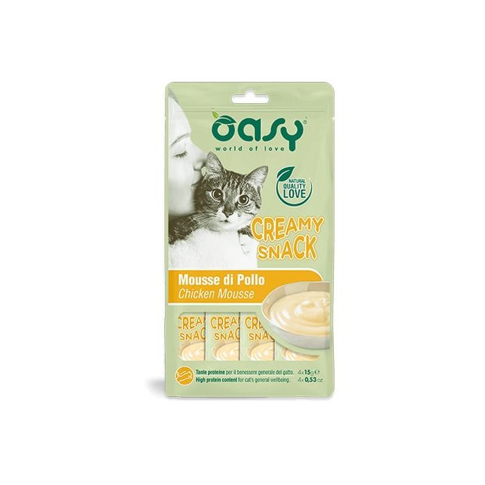 Лакомство для котов OASY Сreamy Курица 60 г (8054329510704)