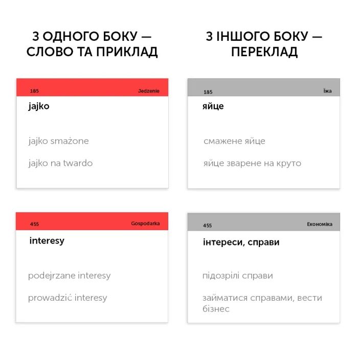 Навчальний набір English Student Картки для розмовної польської мови, українська (39122656) зображення 2