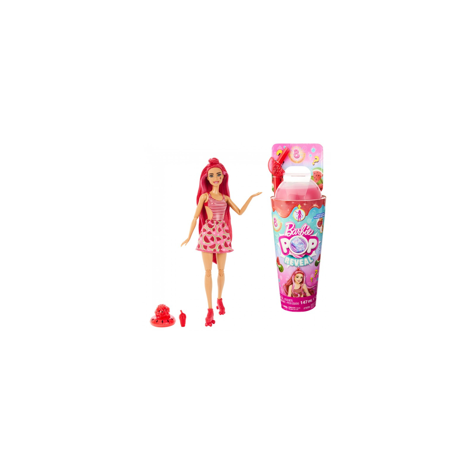 Лялька Barbie Pop Reveal серії Соковиті фрукти – кавуновий смузі (HNW43)