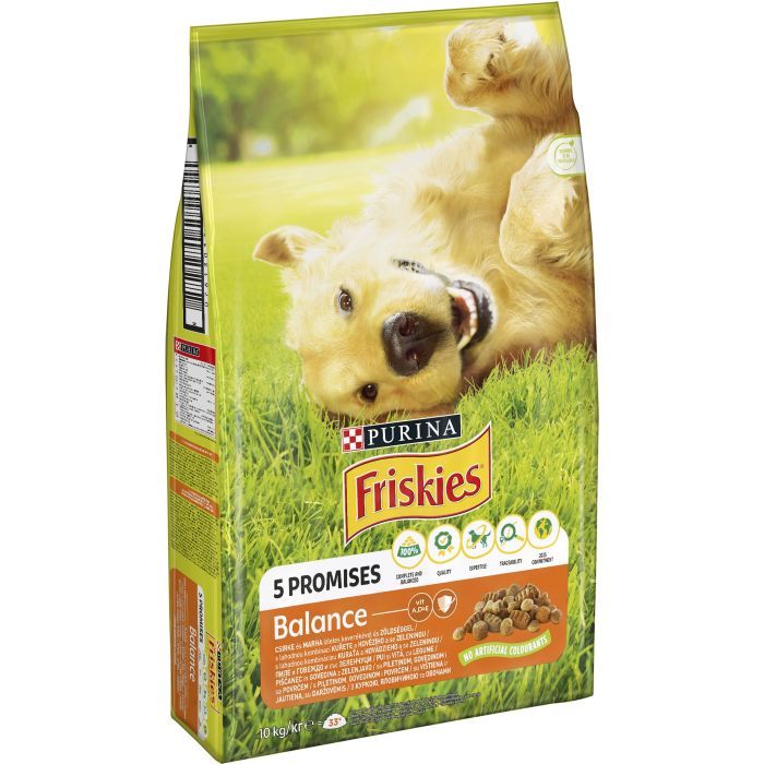 Сухий корм для собак Purina Friskies Balans з куркою й овочами 10 кг (7613031395491) зображення 2