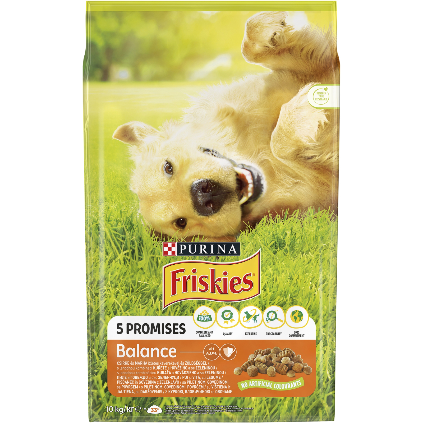 Сухой корм для собак Purina Friskies Balans с курицей и овощами 10 кг (7613031395491)