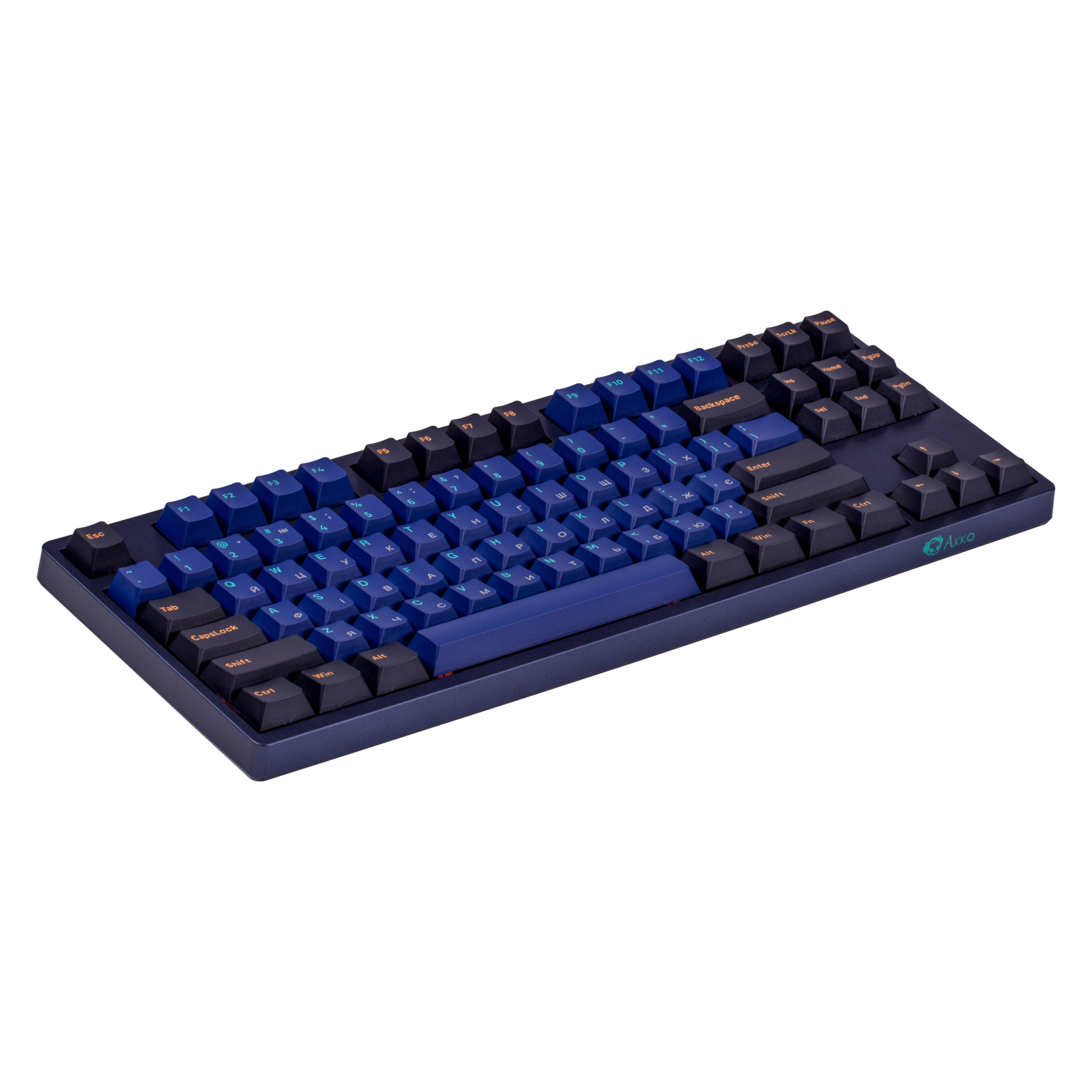 Клавіатура Akko 3087 DS Horizon 87Key Cherry MX Brown USB UA No LED Blue (6925758616355) зображення 3