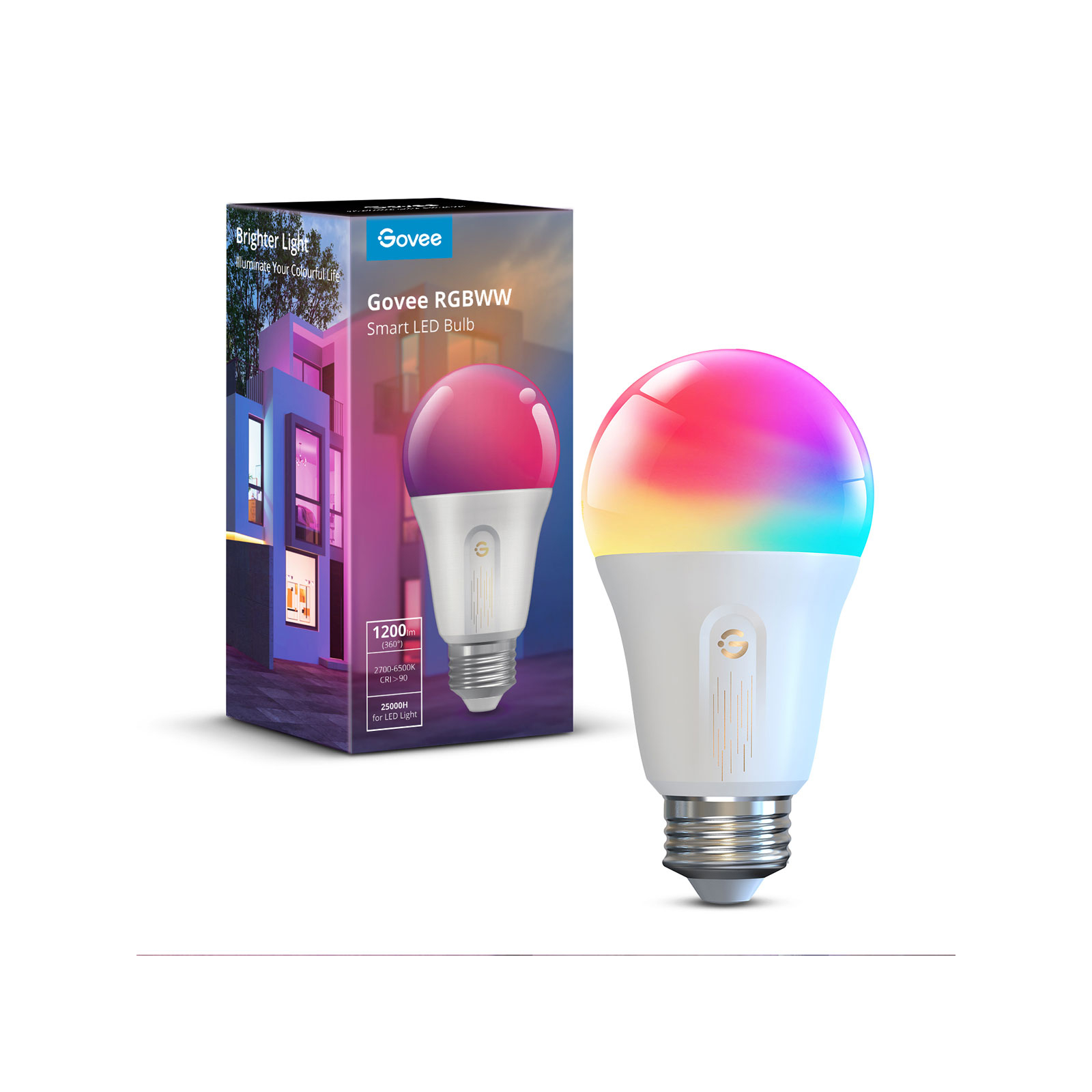 Розумна лампочка Govee Smart WifiBLE Light Bulb Білий (H60093C1) зображення 2