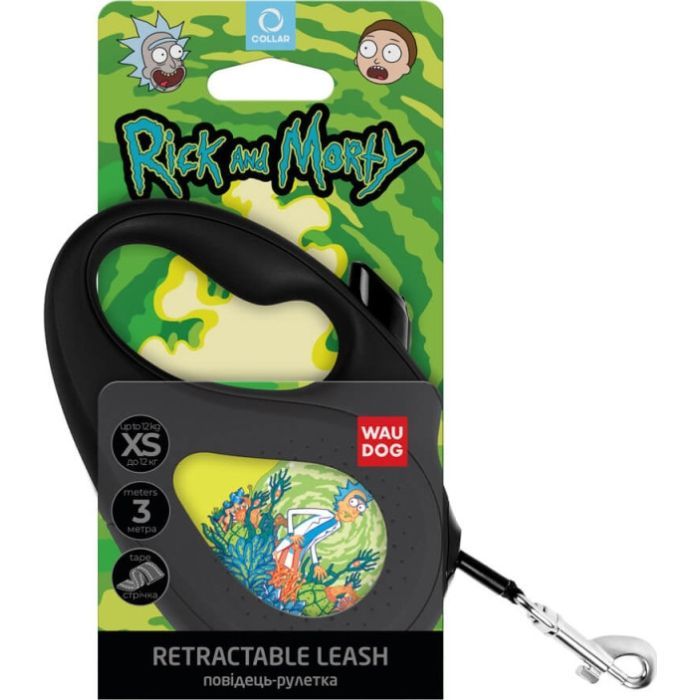Повідець для собак WAUDOG R-leash "Рік та Морті 2" L до 50 кг 5 м чорний (8126-0281-01) зображення 3