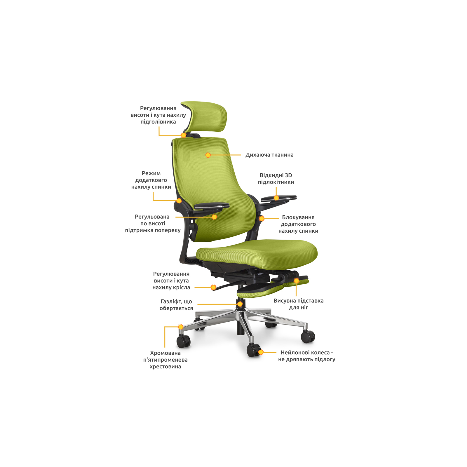 Офісне крісло Mealux Y-565 KZ зображення 2
