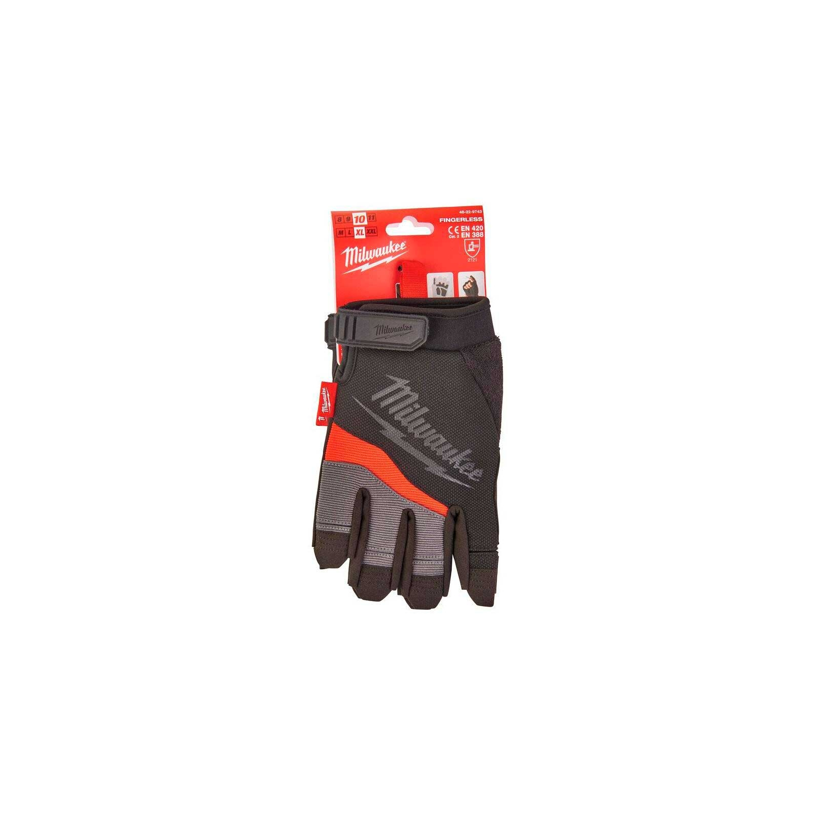 Защитные перчатки Milwaukee безпалі, 9/L (48229742) изображение 3