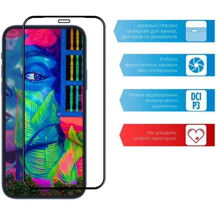 Стекло защитное ACCLAB Full Glue Apple iPhone XR/11 (1283126508196) изображение 4