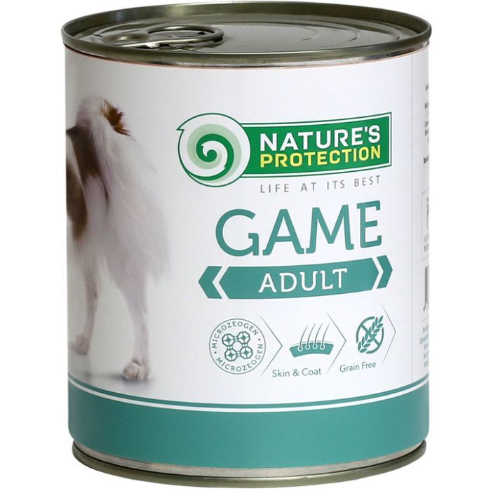 Консервы для собак Nature's Protection Adult Game 800 г (KIK45094)