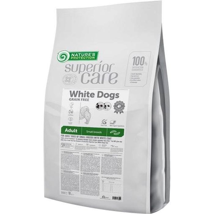 Сухой корм для собак Nature's Protection Superior Care White Dogs Grain Free with Insect Adult Small Breeds 10 кг (NPSC47300)