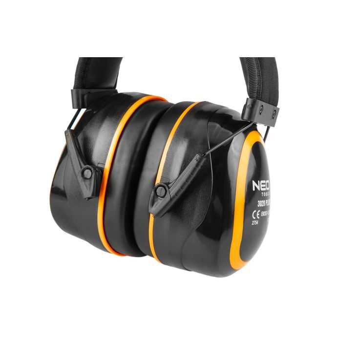 Захисні навушники Neo Tools SNR 30дБ, категорія III, ізолююча піна G-TECH, 0.26кг, чорні (97-563) зображення 5