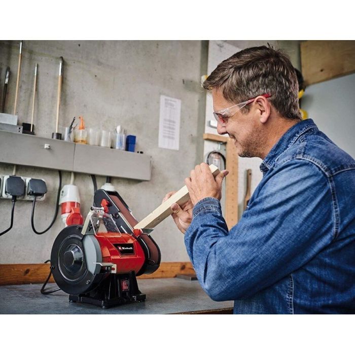 Точильный станок Einhell TC-US 350, 350Вт, круг 150мм, лента 50х686мм, 2950об/мин (4466154) изображение 2