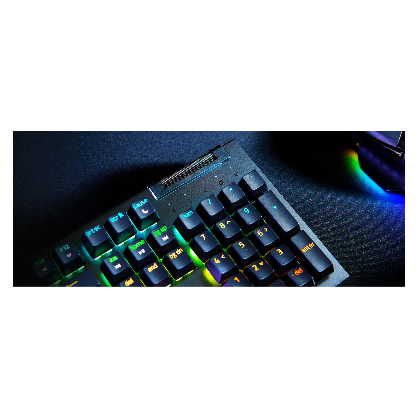 Клавіатура Razer BlackWidow V4 X Green Switch USB RU Black (RZ03-04700800-R3R1) зображення 6