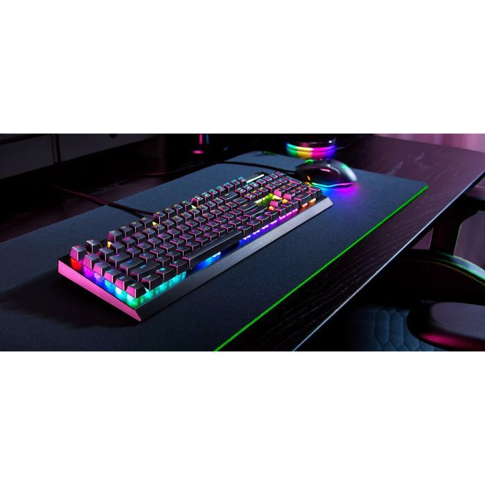 Клавиатура Razer BlackWidow V4 X Green Switch USB RU Black (RZ03-04700800-R3R1) изображение 7
