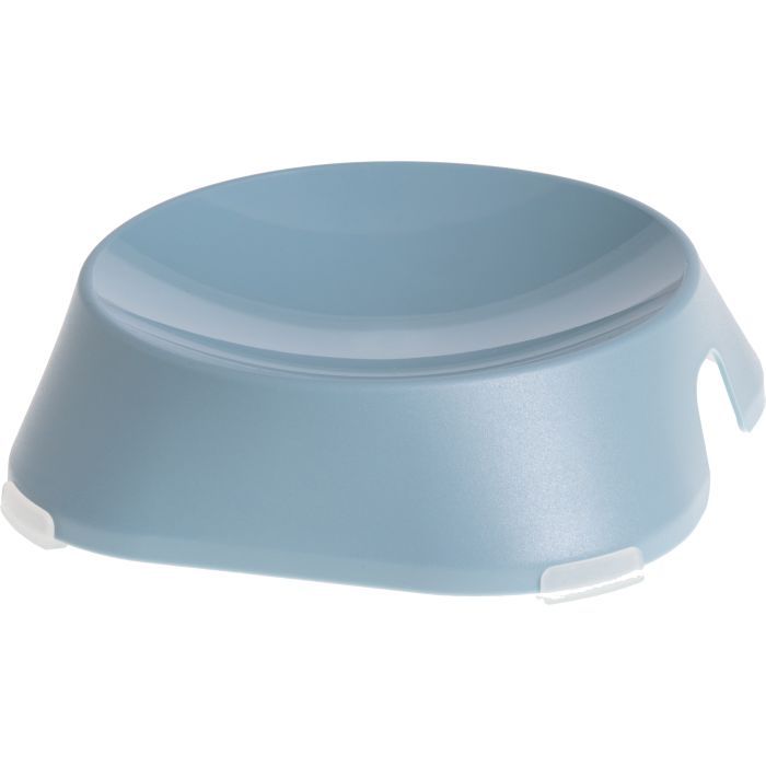 Посуд для котів Fiboo Flat Bowl миска без антиковзких накладок блакитна (FIB0125)