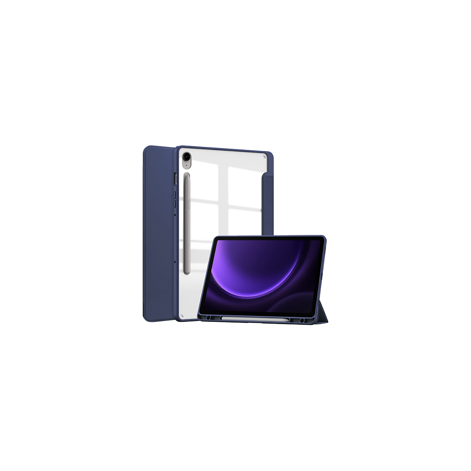 Чохол до планшета BeCover Soft Edge stylus holder Samsung Tab S9 (SM-X710/SM-X716)/S9 FE (SM-X510/SM-X516B) 11.0" Deep Blu (710439) зображення 2