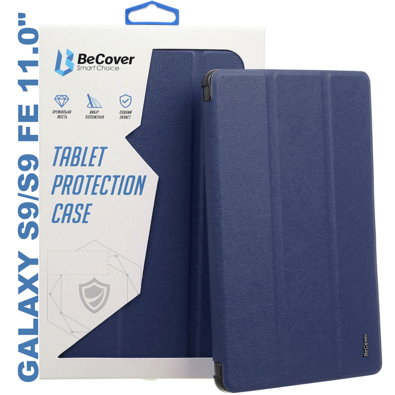 Чехол для планшета BeCover Soft Edge stylus holder Samsung Tab S9 (SM-X710/SM-X716)/S9 FE (SM-X510/SM-X516B) 11.0" Dark Gre (710440)