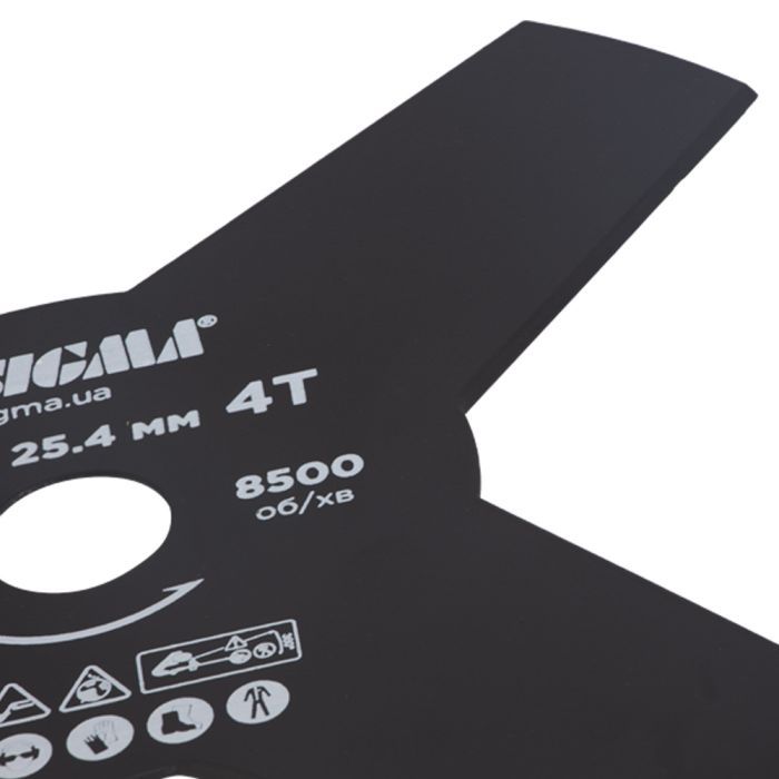 Ніж для тримера Sigma 255x25.4мм, 4Т (5624321) зображення 4