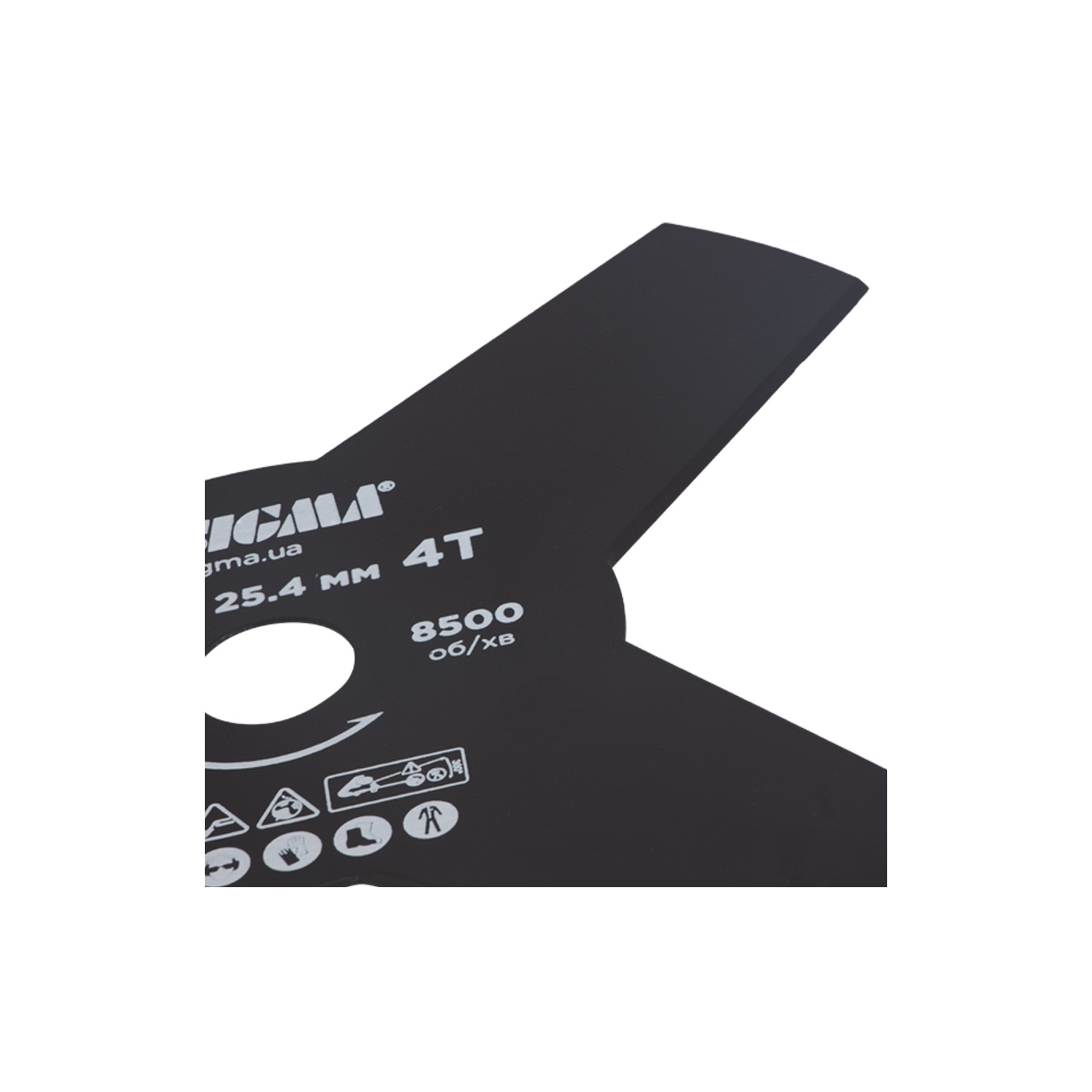 Нож для триммера Sigma 255x25.4мм, 4Т (5624321) изображение 4