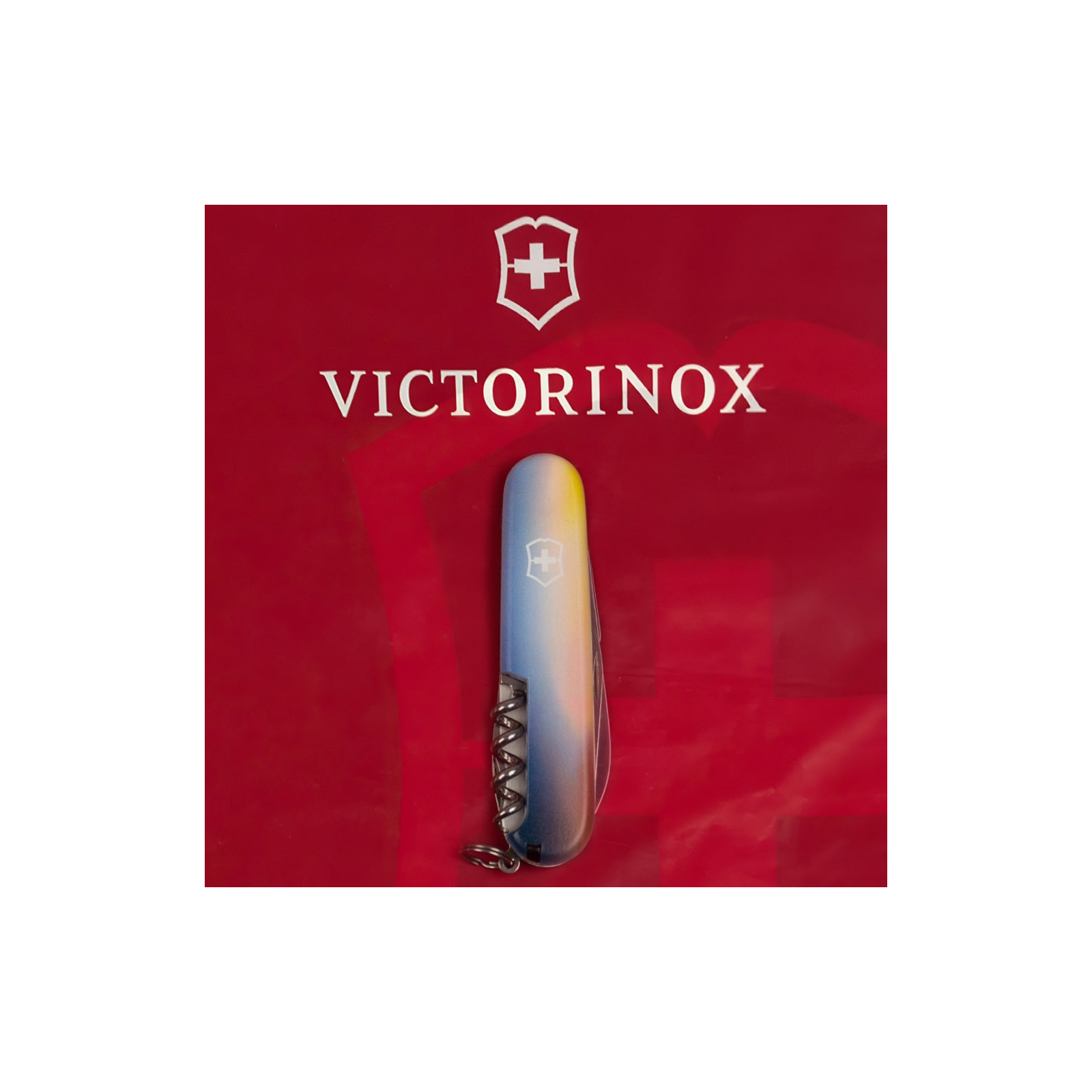 Нож Victorinox Spartan Army 91 мм Літак + Емблема ПС ЗСУ (1.3603.3_W3040p) изображение 10