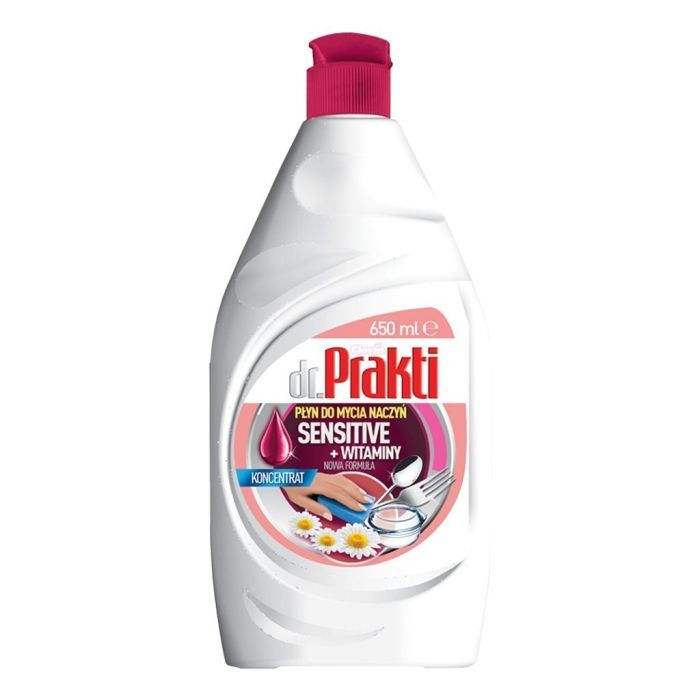 Средство для ручного мытья посуды Dr. Prakti Sensitive + Witaminy 650 мл (5900308777657)