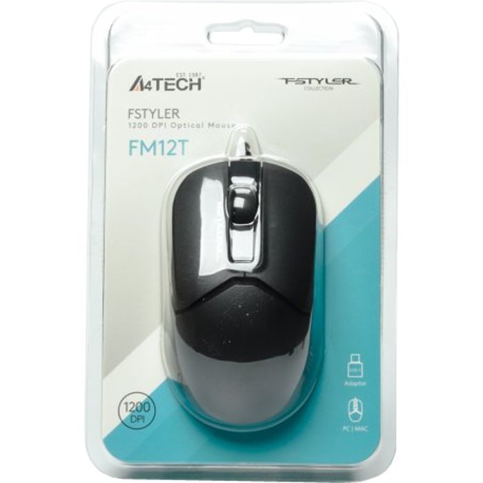 Мышка A4Tech FM12T USB Black (4711421990202) изображение 10