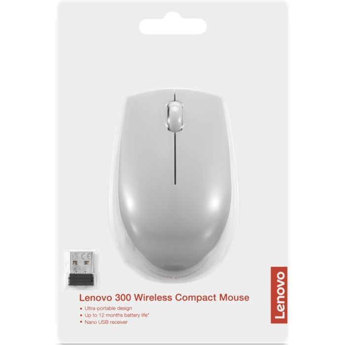 Мышка Lenovo 300 Wireless Arctic Grey (GY51L15678) изображение 7