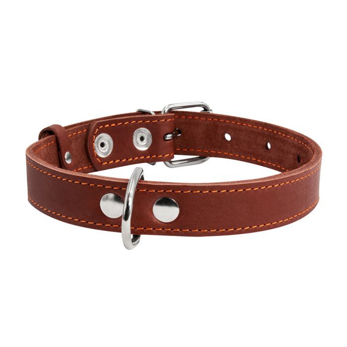 Ошейник для животных Collar одинарный Ш 35 мм Д 48-63 см коричневый (02736) изображение 2
