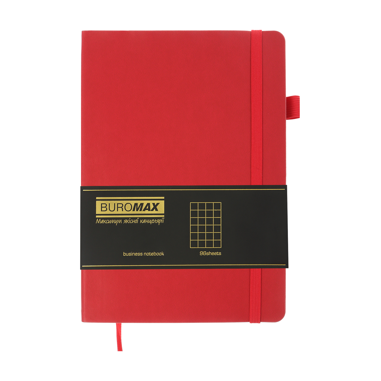 Книга записная Buromax Brief Logo2U 96 листов А5 в клетку красный (BM.295104-05) изображение 2