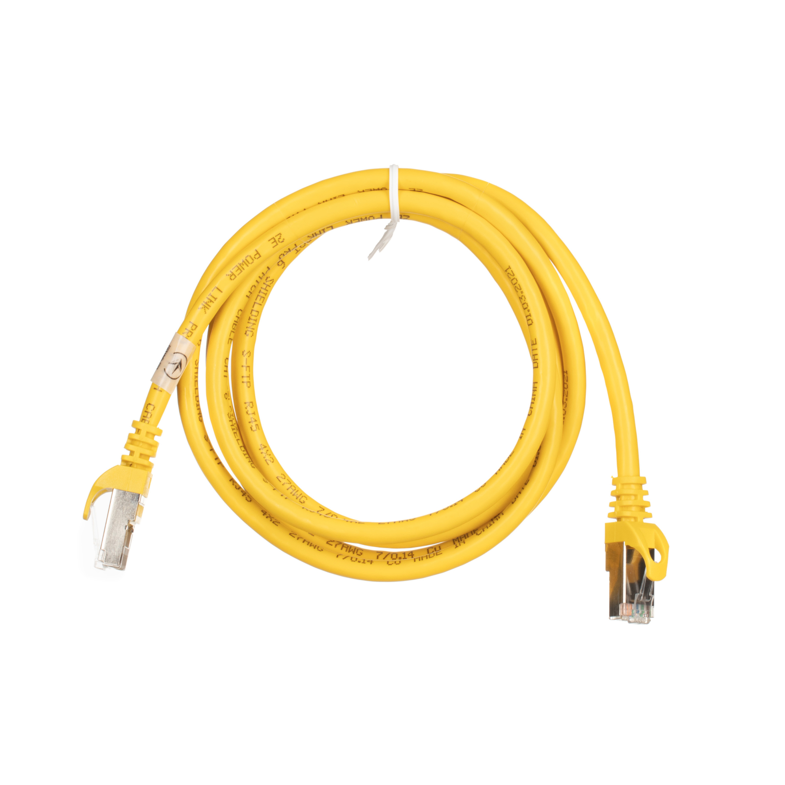 Патч-корд 1.50м S/FTP Cat 6 CU PVC 26AWG 7/0.16 yellow 2E (2E-PC6SFTPCOP-150YLW) изображение 2