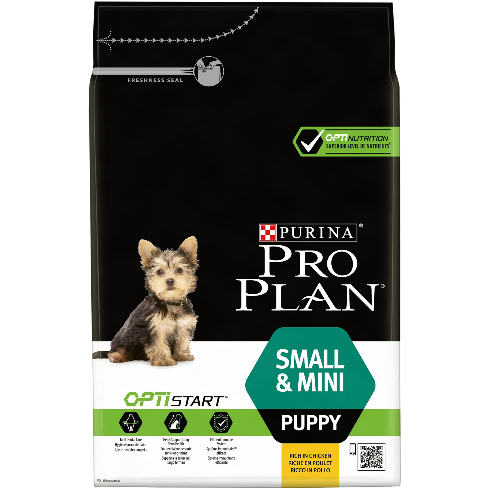 Сухой корм для собак Purina Pro Plan Dog Small&Mini Puppy с курицей и рисом 3 кг (7613035114340) изображение 2
