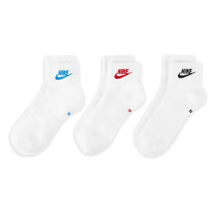 Шкарпетки Nike U NK NSW EVERYDAY ESSENTIAL AN 3PR DX5074-911 34-38 3 пари Білий/Мультиколор (196148785845) зображення 2