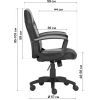 Кресло игровое GT Racer X-1414 Gray/Black Suede (X-1414 Fabric Gray/Black Suede) изображение 7