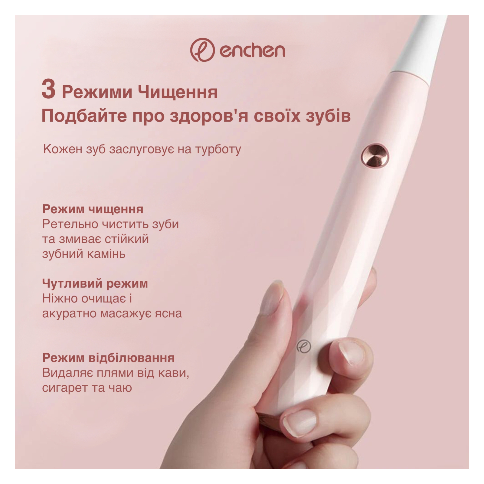 Электрическая зубная щетка Xiaomi T501 Pink изображение 7