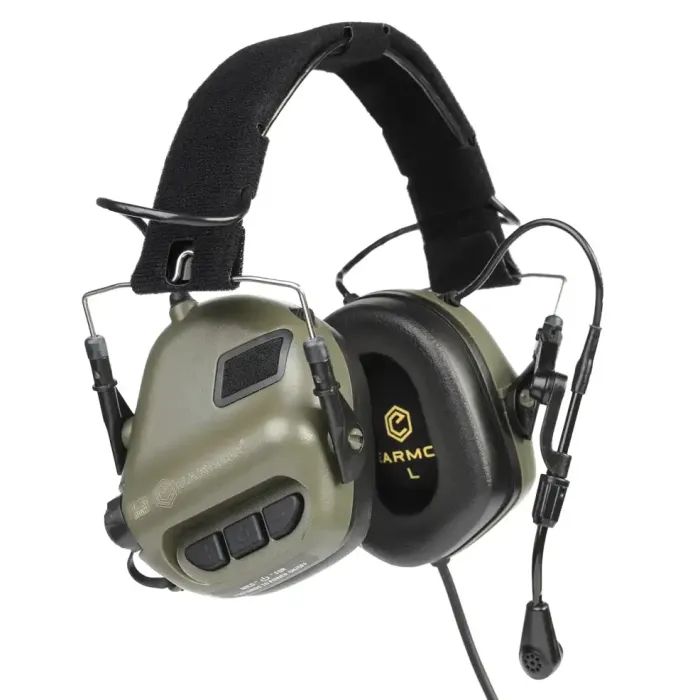 Наушники для стрельбы Earmor M32 Green з мікрофоном (M32-FG)
