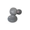 Гантельный набор LiveUp Vinyl Dumbbell Egg Head вінілові сірі 2х5кг LS2001-5 (6951376138252)